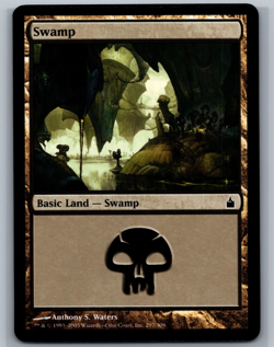 Magic MTG Ravnica City Of Guilds 4x Swamp #297/306 Land TCG CCG Playset - Image 1