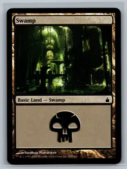 Magic MTG Ravnica City Of Guilds 4x Swamp #295/306 Land TCG CCG Playset - Image 1