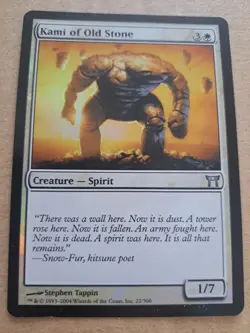 Kami of Old Stone *FOIL* Champions of Kamigawa - English mtg 022 magic - Image 1