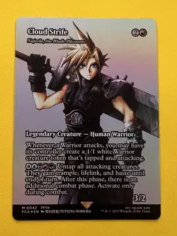 Cloud Strife Najeela, the Blade-Blossom (Showcase Foil) Final Fantasy MTG - Image 1