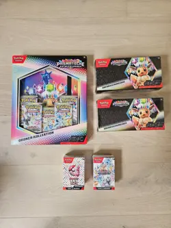 NEW Pokemon TCG Prismatic Evolutions & 151 Boxes Cards Bundles German DE Deutsch - Image 1