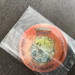 2001 POKEMON TAZO'S - Vintage- Walkers Tazos/Pogs -togepi -no14 sealed - Image 1