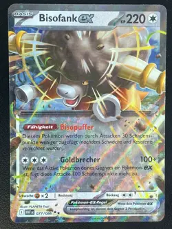 Bisofank EX 077/086 Weisse Flammen Deutsch NM Pokemon - Image 1