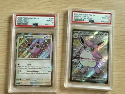 Shiny Wigglytuff EX And Jigglypuff PSA 10 198 222/091 Pokemon Paldean Fates LOT - Image 1