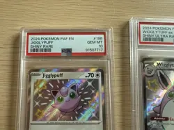 Shiny Wigglytuff EX And Jigglypuff PSA 10 198 222/091 Pokemon Paldean Fates LOT - Image 3