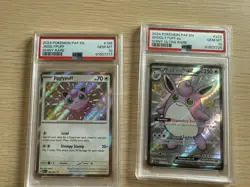 Shiny Wigglytuff EX And Jigglypuff PSA 10 198 222/091 Pokemon Paldean Fates LOT - Image 4