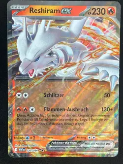 Reshiram EX 020/086 Weisse Flammen Deutsch NM Pokemon - Image 1