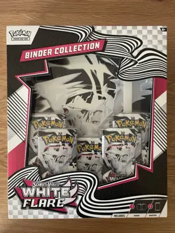 Pokemon Scarlet & Violet: White Flare Binder Collection - Sealed - Image 1