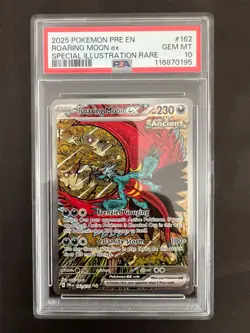 Pokemon Paradox Rift - 162/131 Roaring Moon ex - SIR - PSA 10 - Image 1