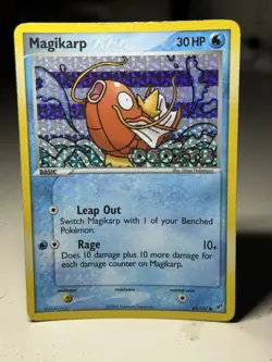 Pokemon TCG Magikarp 64/107 (EX Deoxys) Reverse Holo Common Stamped LP/MP 64/107 - Image 1