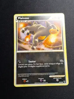 NEAR MINT Malosse 54/90 HGSS Indomptable Carte Pokemon FR - Image 1