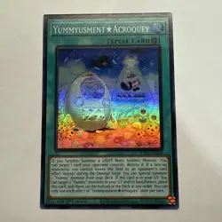 Yummyusment Acroquey JUSH-EN024 Super Rare 1st Ed NM (READY TO SHIP!) Yugioh - Image 1