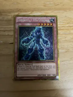 Chronomaly Tula Guardian - PGLD-EN003 - Gold Secret Rare Yugioh - Image 1