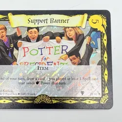 Harry Potter Trading Card Game Support Banner 28/80 Base Set Holo Foil 2001 - Image 4