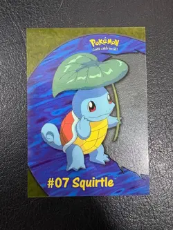 Pokemon 1999 Vintage Topps #07 Squirtle PC4 Chase Card Rare Vintage Pokemon NM - Image 1