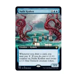 WOTC MtG Theros Beyond Death Nadir Kraken (Extended Art) (R) NM - Image 1