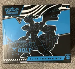 Black Bolt Pokemon ETB Elite Trainer Box Pokemon TCG New Sealed-2 tears in seal - Image 1
