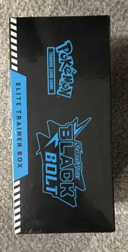 Black Bolt Pokemon ETB Elite Trainer Box Pokemon TCG New Sealed-2 tears in seal - Image 5