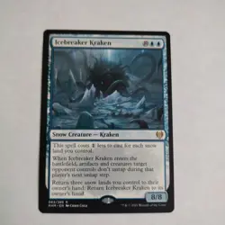 MTG Magic the Gathering Icebreaker Kraken (63/461) Kaldheim LP - Image 1