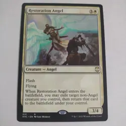 Restoration Angel 031 Kaldheim Commander MTG NM - Image 1