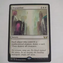 Depopulate #010/281 MTG Streets of New Capenna Rare Near Mint - Image 1