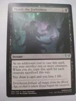 MTG Plumb the Forbidden (81/423) Strixhaven School of Mages NM - Image 1