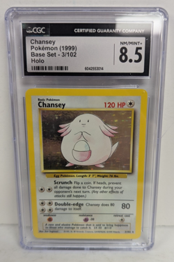 Chansey Pokemon (1999) Base Set - 3/102 Holo CGC 8.5 NM/MINT+ - Image 2
