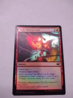 *FOIL* SLIGHT MALFUNCTION UNF MTG RED SORCERY COMMON NM - Image 1