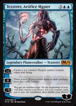 MTG English Tezzeret, Artifice Master NM Normal Magic 2019 Core Set - Image 1