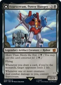 MTG English Starscream, Power Hungry NM Normal Universes Beyond: Transformers - Image 1