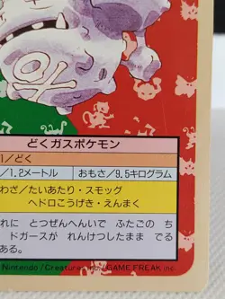 Weezing No. 110 Green Back Pokemon Bandai Carddass Topsun Nintendo 1997 - Image 4