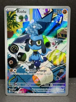 Riolu 215/198 Sv01: Scarlet & Violet Base Set Holo Pokemon Illustration rare - Image 1