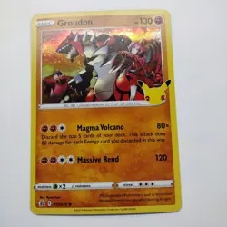 Groudon 017/025 Holo Rare Celebrations 25th Anniversary Pokemon TCG NM - Image 1