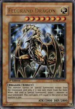 Felgrand Dragon - Ultra Rare 1st Edition SDRL-EN001 - MP - YuGiOh - Image 1