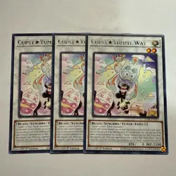 Cupsy Yummy Way 3x (playset) JUSH-EN019 Rare 1st Ed NM (READY TO SHIP!) YuGiOh - Image 1