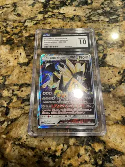 CGC 10 Gem Mint Japanese Dusk Mane Necrozma GX sm8b Ultra Shiny 086/150 Pokemon - Image 1