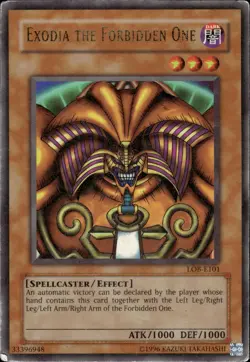 Exodia The Forbidden One - Ultra Rare LOB-E101 - HP - YuGiOh - Image 1