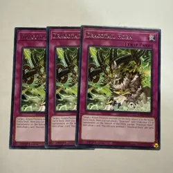 Dracotail Horn 3x (playset) JUSH-EN010 Rare 1st Ed NM (READY TO SHIP!) YuGiOh - Image 1