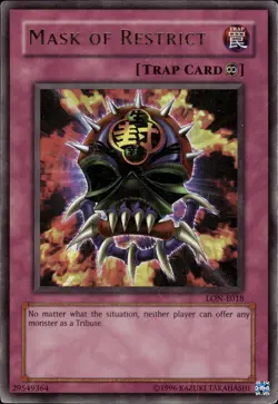 Mask Of Restrict - Ultra Rare LON-E018 - HP - YuGiOh - Image 1
