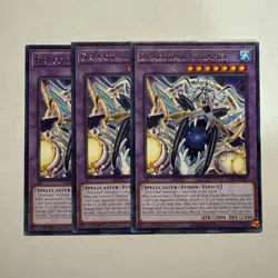 Dracotail Gulamel 3x (playset) JUSH-EN007 Rare 1st Ed NM (READY TO SHIP!) Yugioh - Image 1