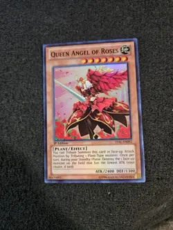 QUEEN ANGEL OF ROSES (LVAL-EN092) - YuGiOh Super Rare 1st Ed. Monster - Image 1
