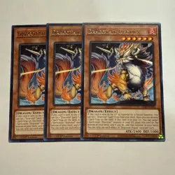 Dracotail Urgula 3x (playset) JUSH-EN004 Rare 1st Ed NM (READY TO SHIP!) YuGiOh - Image 1