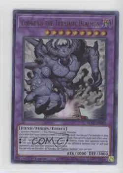 Coordius the Triphasic Dealmon (UR) 1st Ed. YuGiOh Blazing Vortex 07pa - Image 1