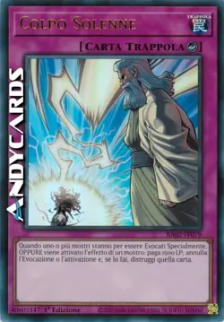 COLPO SOLENNE • (Solemn Strike) • Ultra R • RA02 IT079 • 1Ed • Yugioh! ANDYCARDS - Image 1