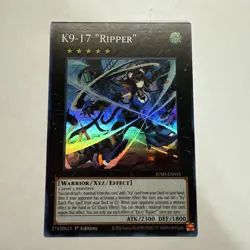 K9-17 "RIPPER" JUSH-EN035 Super Rare 1st Ed NM (READY TO SHIP!) YuGiOh - Image 1