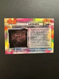 Mewtwo Strikes Back Pokemon Topps Card Mew Legends Nonfoil Lightly Played - Image 2
