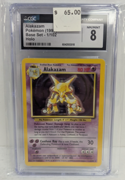 Alakazam Pokemon (1999) Base Set - 1/102 Holo CGC 8 NM/MINT - Image 1