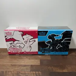 TCG Black Bolt & White Flare Pokemon Center Elite Trainer Box Set - SHIPS FAST - Image 1