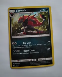 Pokemon Zoroark SM89 Holo Black Star Promo Cosmos Sun Moon 2017 TCG ENG Card - Image 1