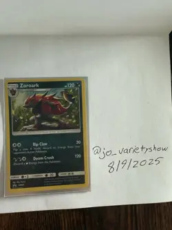 Pokemon Zoroark SM89 Holo Black Star Promo Cosmos Sun Moon 2017 TCG ENG Card - Image 2
